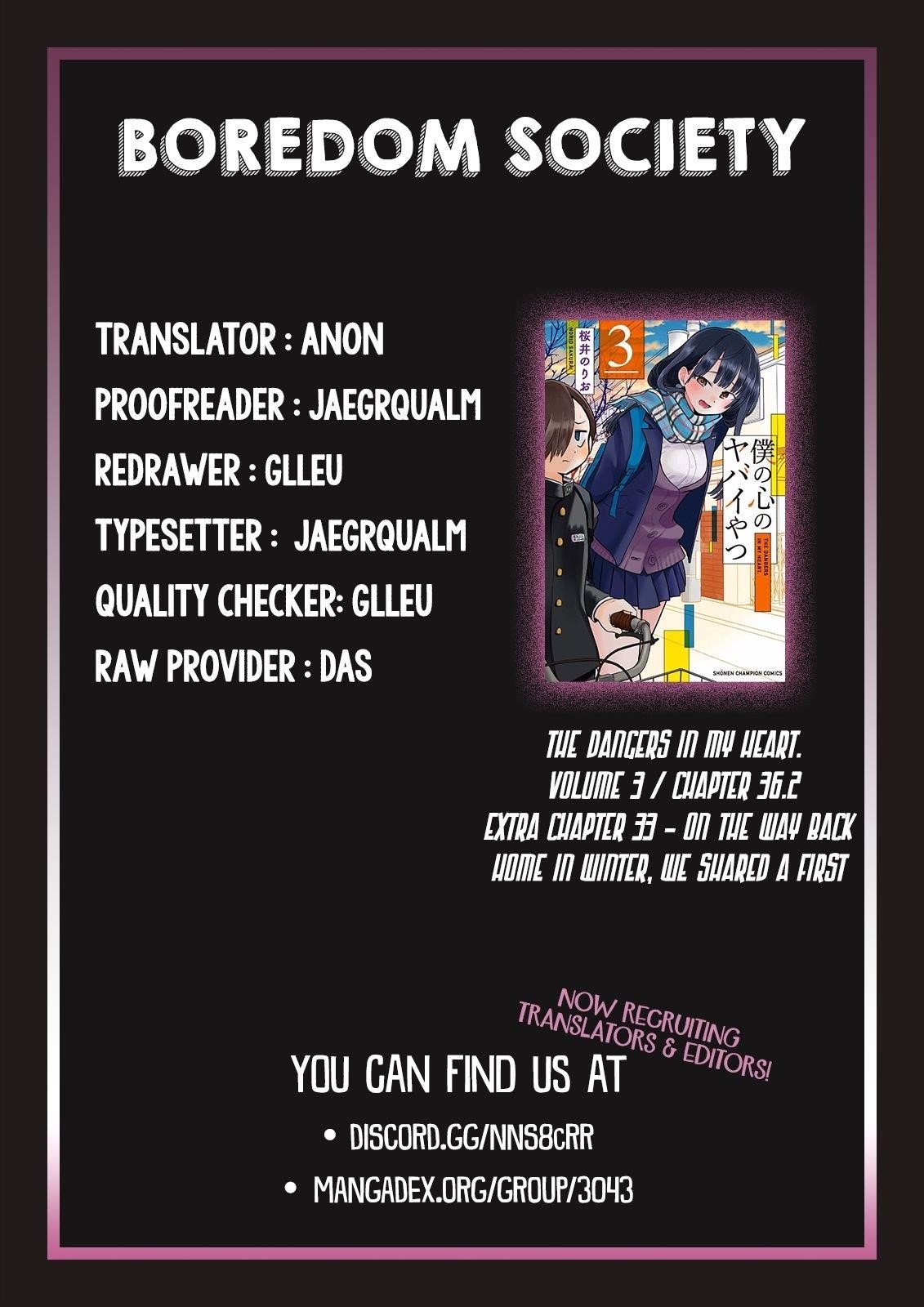 The Dangers in My Heart Chapter 36.2 - Page 7 in English