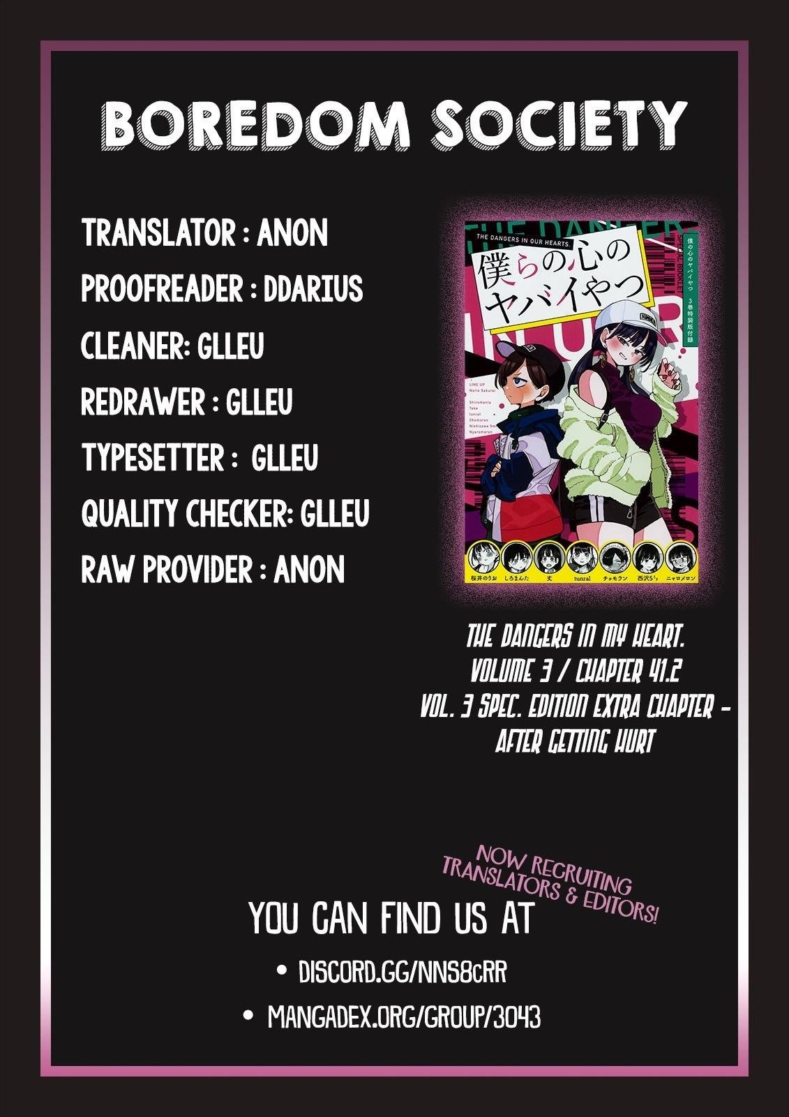 The Dangers in My Heart Chapter 41.2 - Page 6 in English
