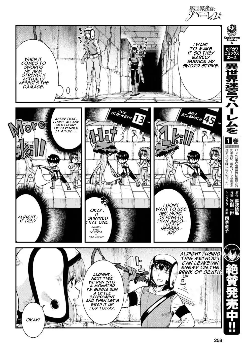 Isekai Meikyuu De Harem O Chapter 16 - Page 8 in English