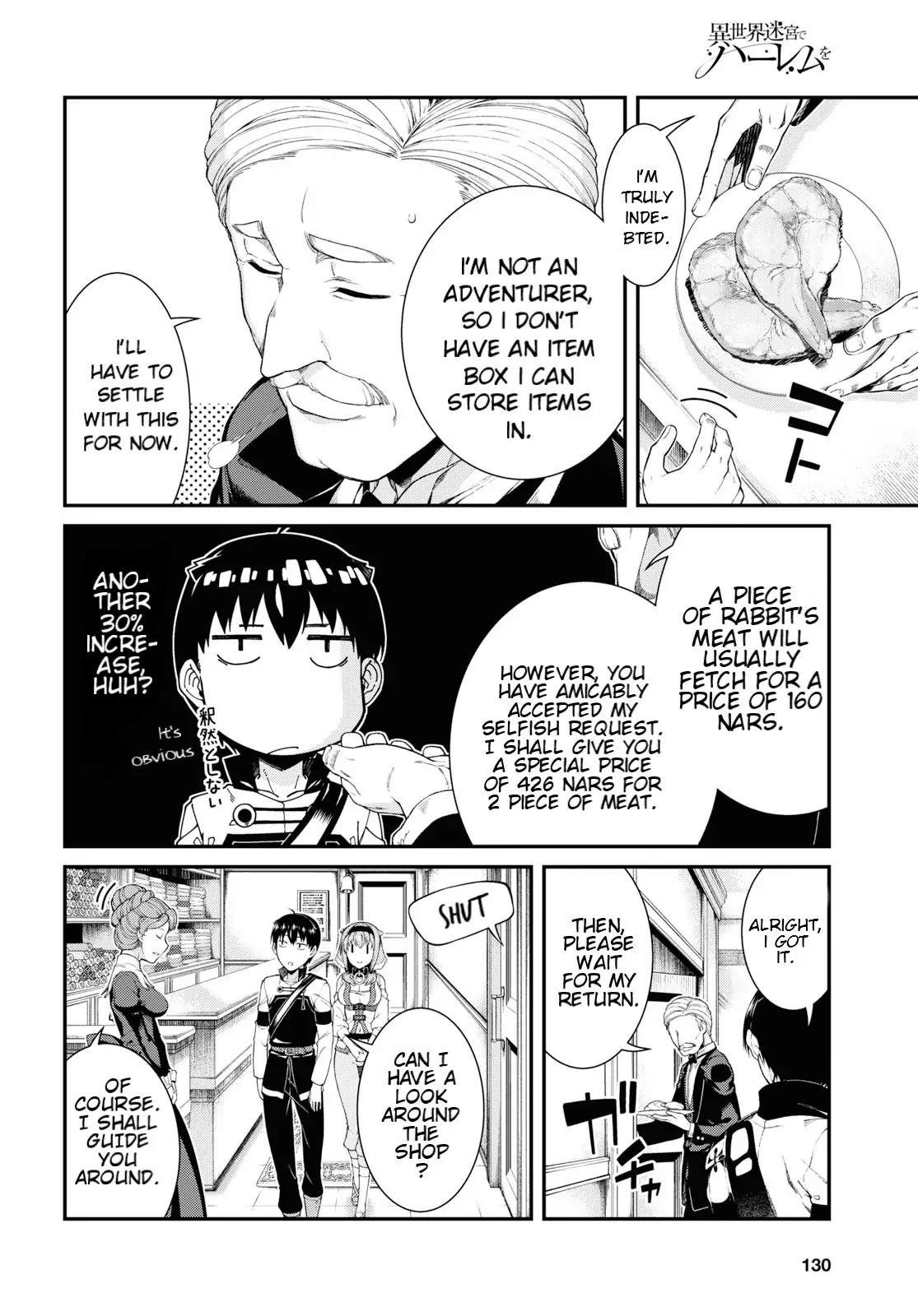 Isekai Meikyuu De Harem O Chapter 35 - Page 16 in English