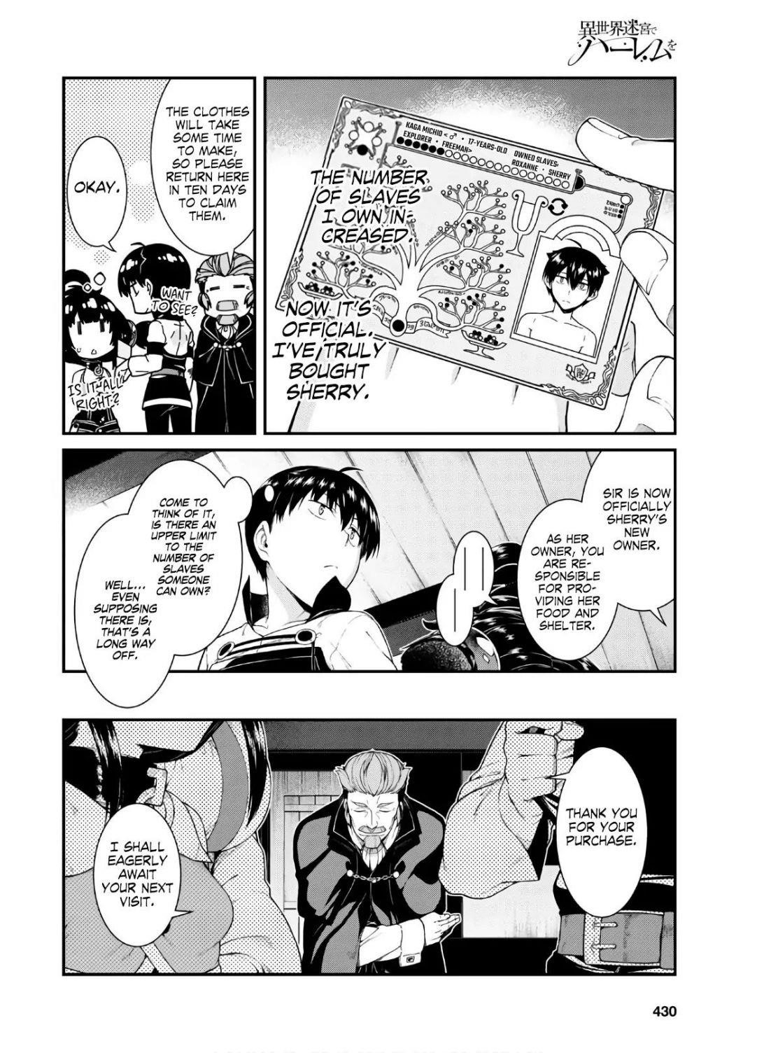 Isekai Meikyuu De Harem O Chapter 38 - Page 23 in English