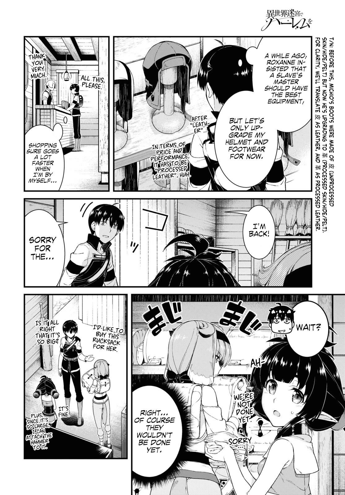 Isekai Meikyuu De Harem O Chapter 39 - Page 6 in English