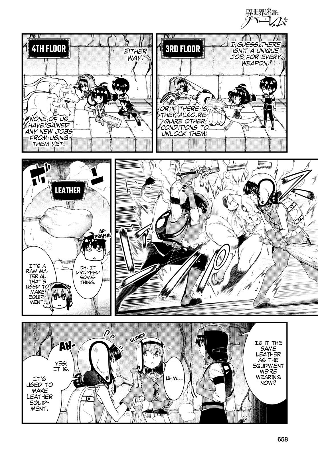 Isekai Meikyuu De Harem O Chapter 45 - Page 7 in English
