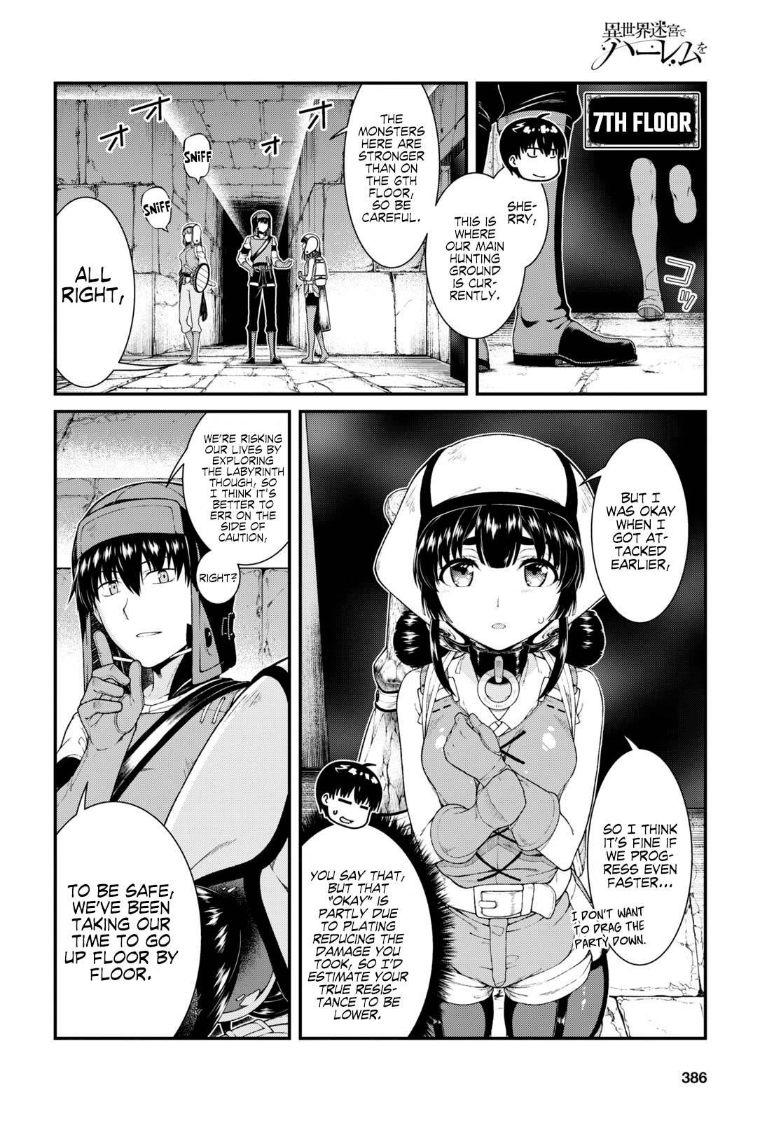 Isekai Meikyuu De Harem O Chapter 46 - Page 8 in English