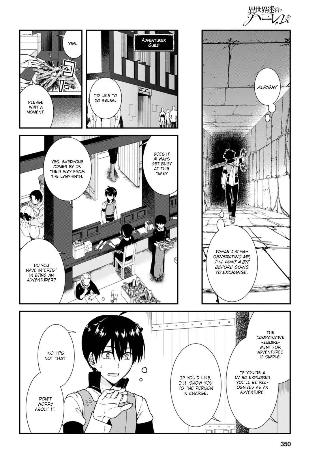 Isekai Meikyuu De Harem O Chapter 5 - Page 14 in English