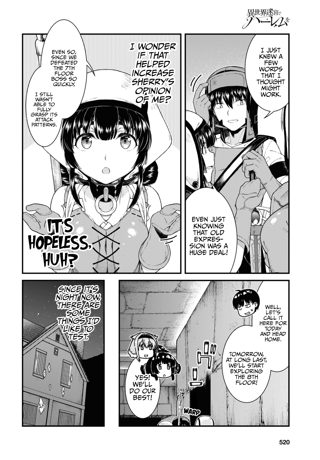 Isekai Meikyuu De Harem O Chapter 50 - Page 9 in English
