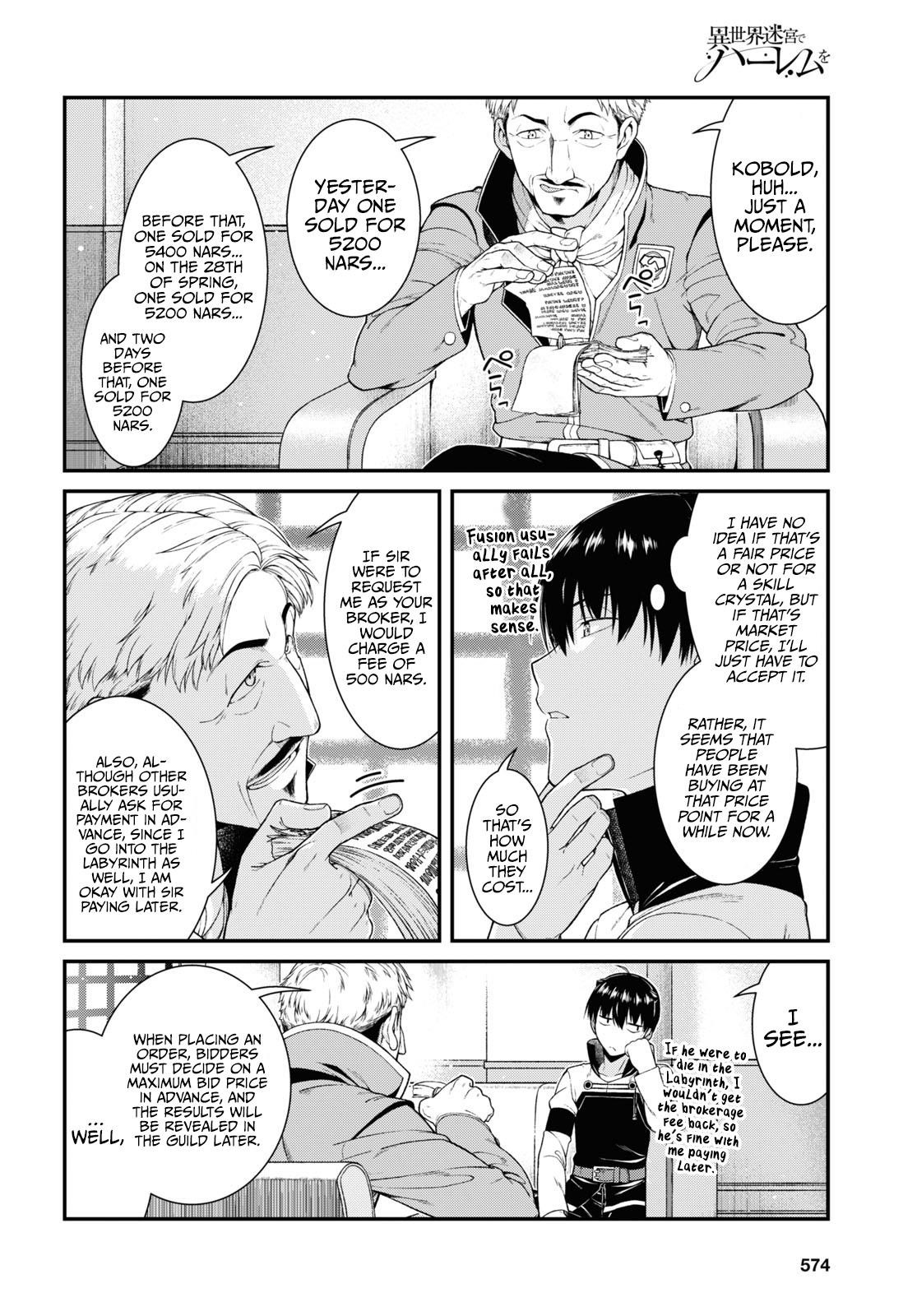 Isekai Meikyuu De Harem O Chapter 52 - Page 8 in English