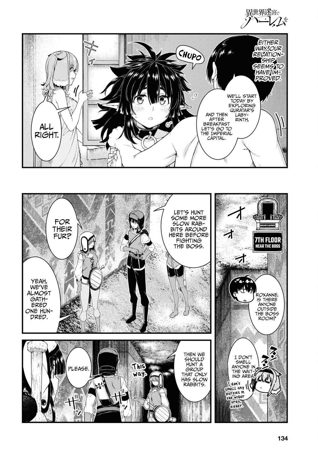 Isekai Meikyuu De Harem O Chapter 55 - Page 4 in English