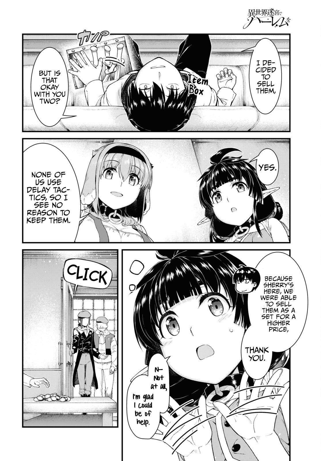 Isekai Meikyuu De Harem O Chapter 57 - Page 14 in English