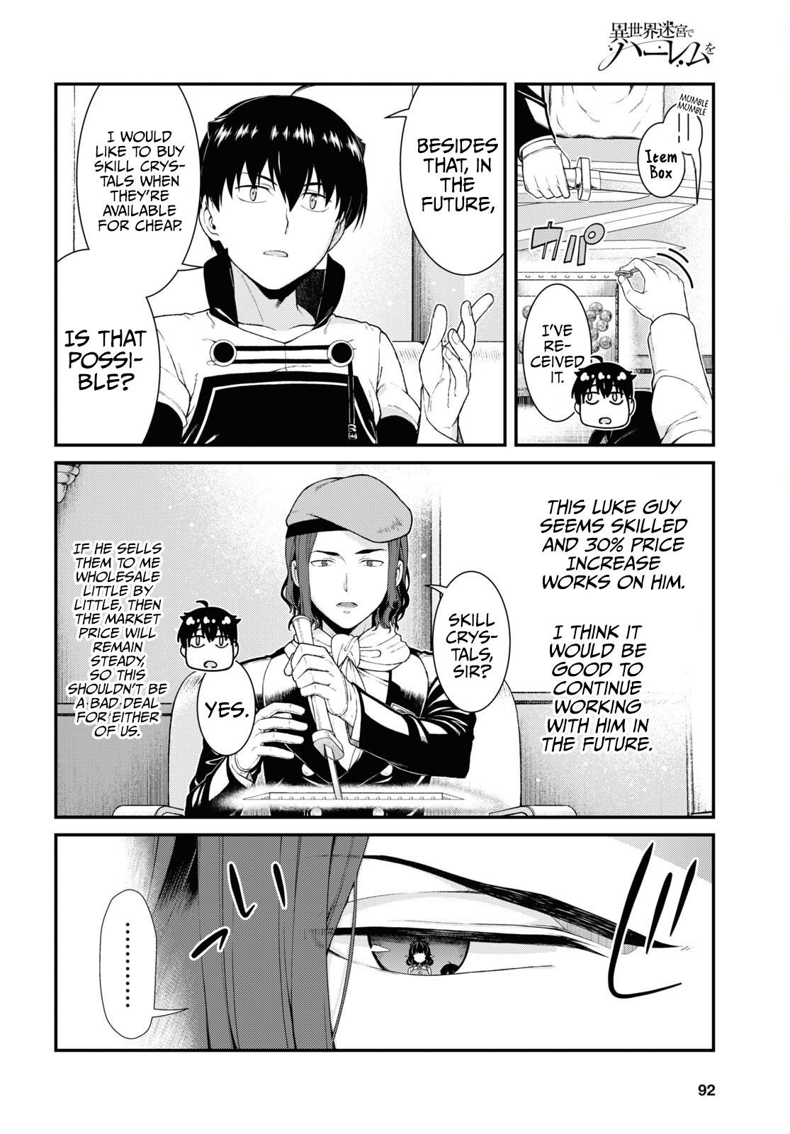 Isekai Meikyuu De Harem O Chapter 57 - Page 16 in English