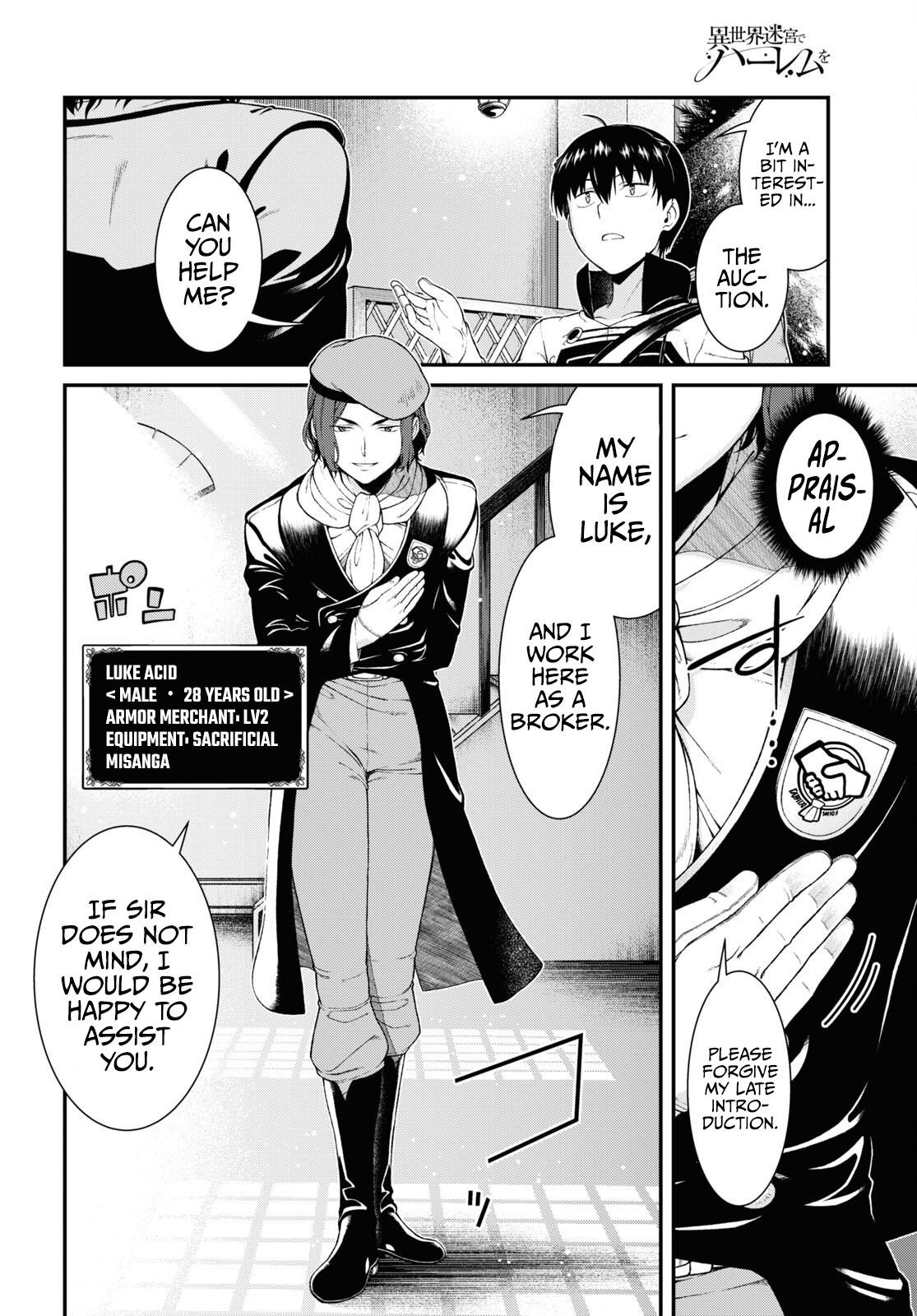 Isekai Meikyuu De Harem O Chapter 57 - Page 4 in English