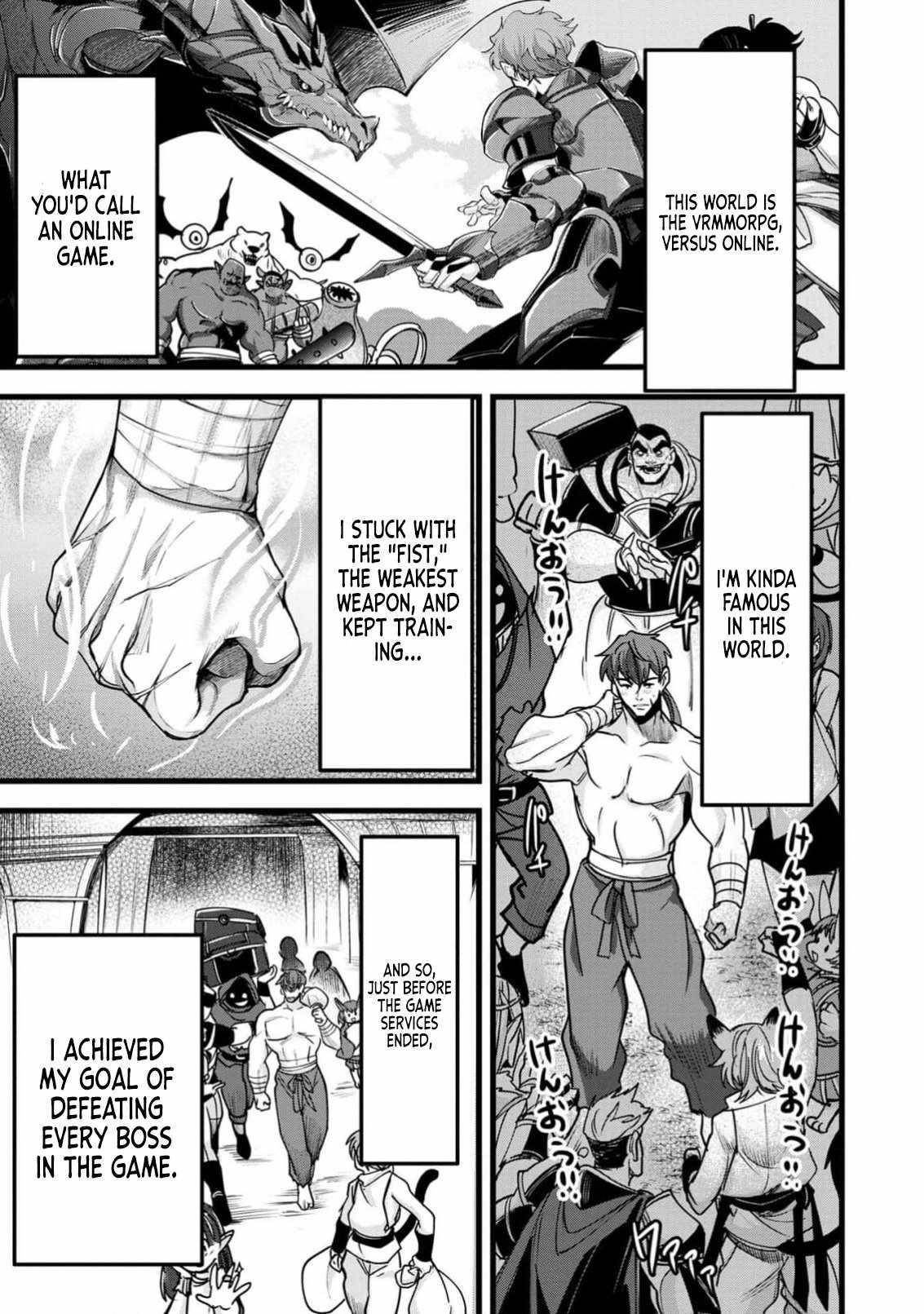 Reincarnation of the Online Game Addict ~ I Can’t Use the Overpowered Fists That Made Me the Fist King, so Now I Swing a Club for Eight Hours a Day Chapter 1 - Page 8 in English