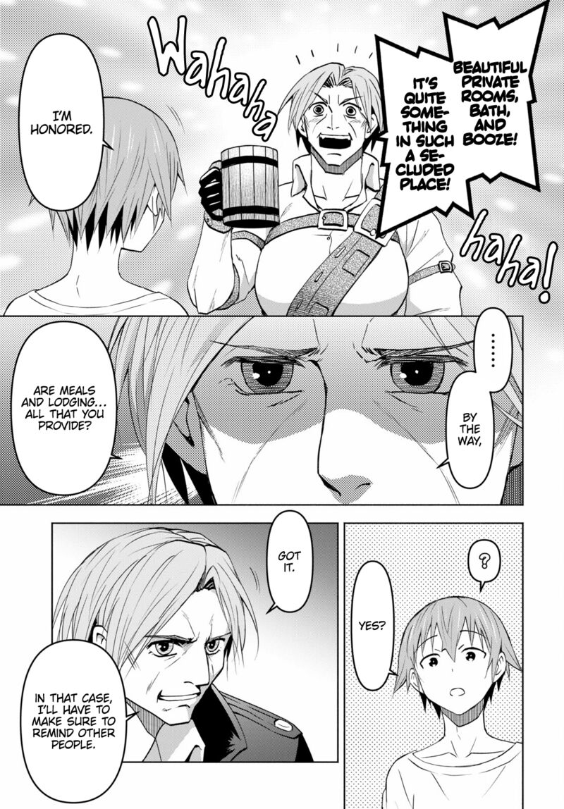 Dungeon Tou de Yadoya wo Yarou! Souzou Mahou wo Moratta Ore no Hosoude Hanjouki Chapter 36 - Page 23 in English