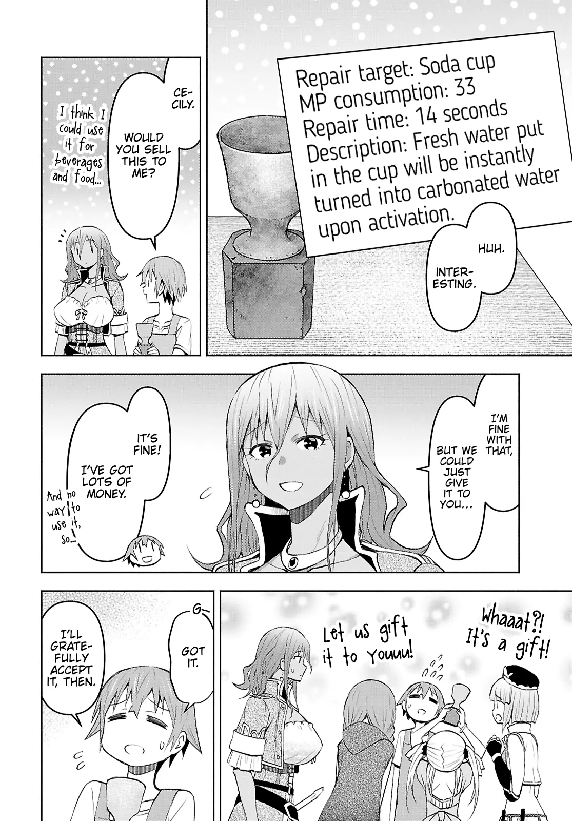 Dungeon Tou de Yadoya wo Yarou! Souzou Mahou wo Moratta Ore no Hosoude Hanjouki Chapter 43 - Page 12 in English