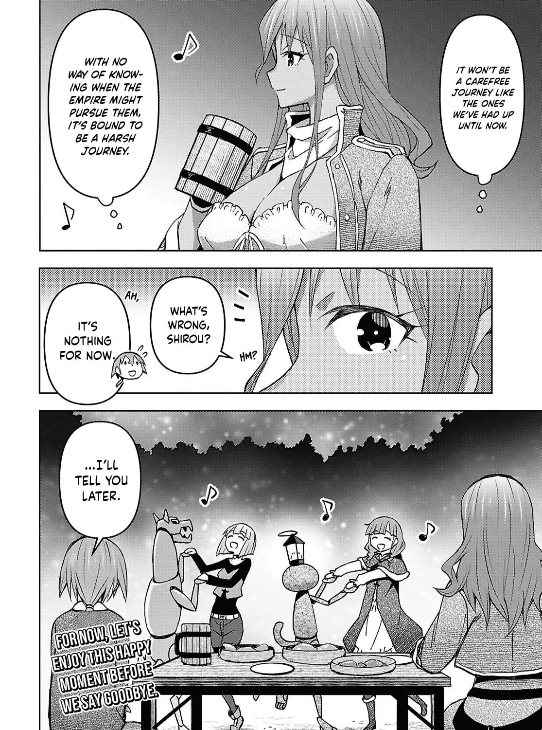 Dungeon Tou de Yadoya wo Yarou! Souzou Mahou wo Moratta Ore no Hosoude Hanjouki Chapter 60 - Page 57 in English