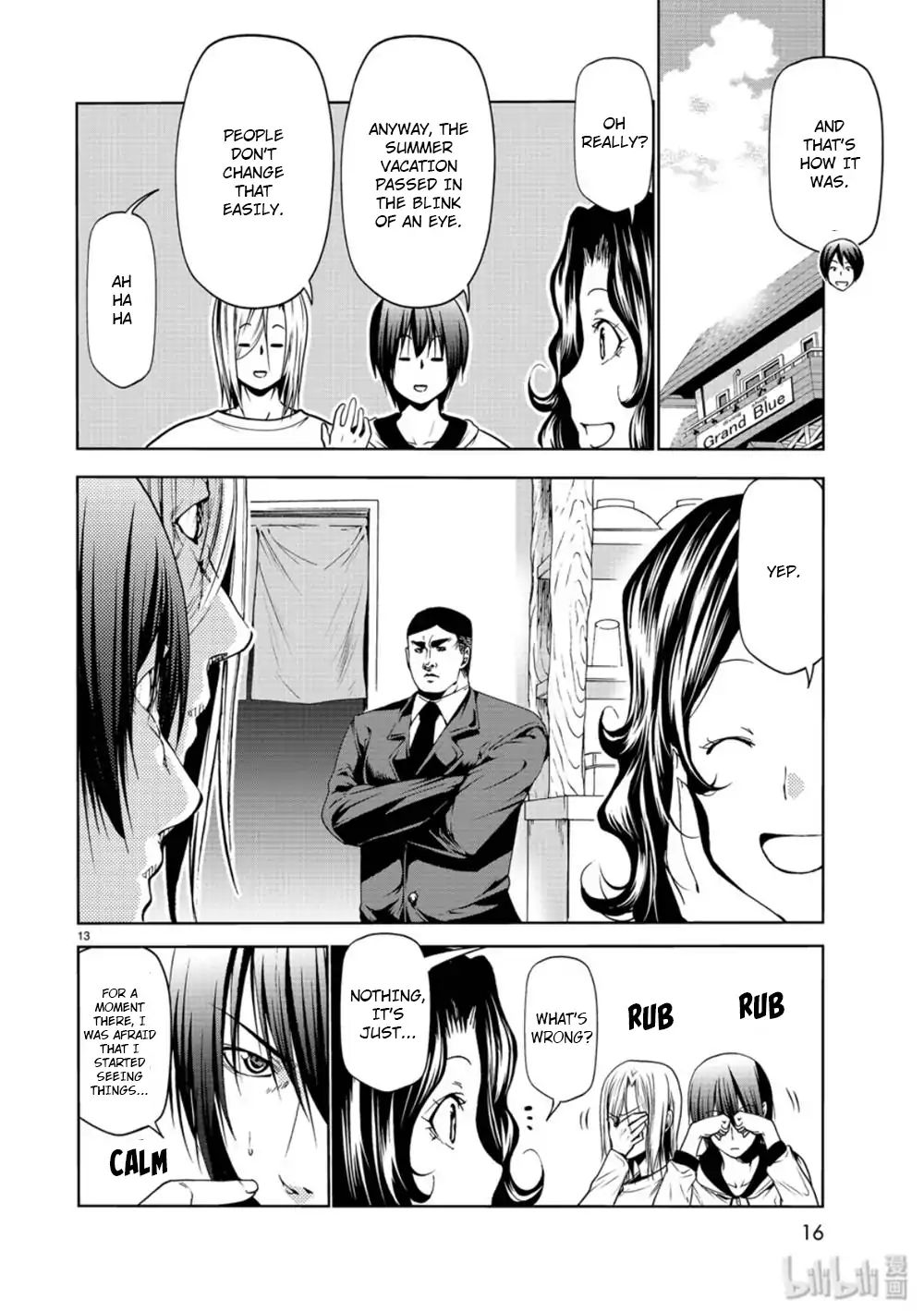 GRAND BLUE Chapter 58 - Page 13 in English