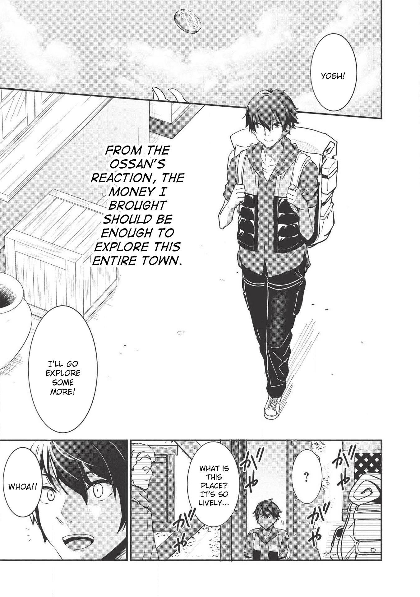 Itsudemo Jitaku Ni Kaerareru Ore Wa, Isekai De Gyoushounin O Hajimemashita Chapter 1 - Page 24 in English