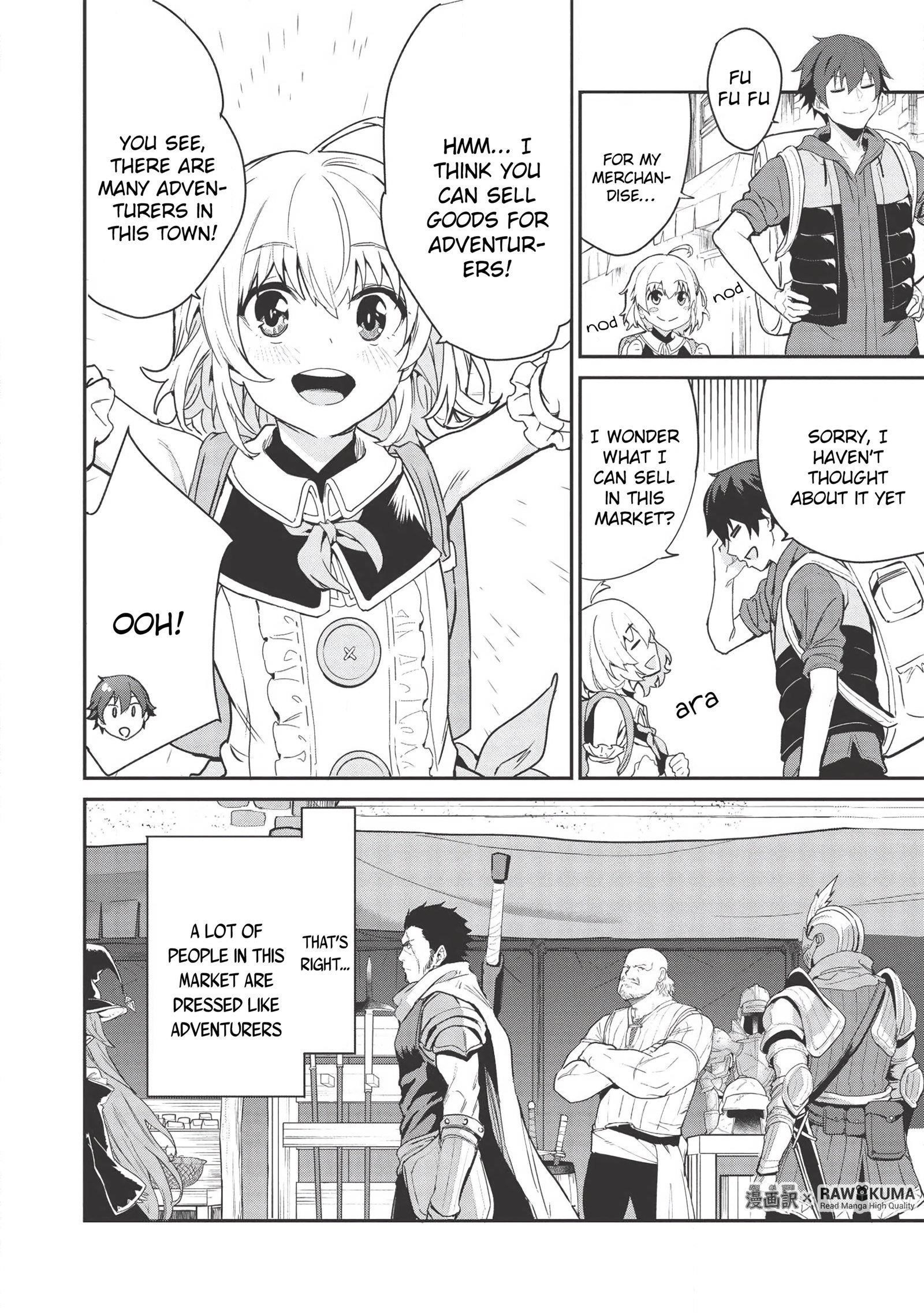 Itsudemo Jitaku Ni Kaerareru Ore Wa, Isekai De Gyoushounin O Hajimemashita Chapter 2 - Page 6 in English