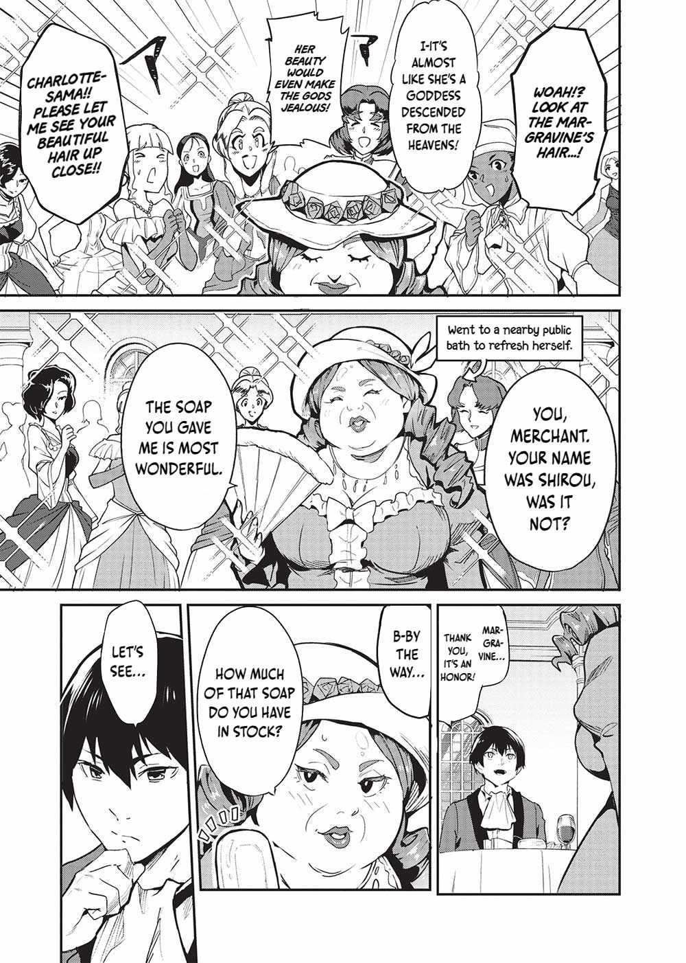 Itsudemo Jitaku Ni Kaerareru Ore Wa, Isekai De Gyoushounin O Hajimemashita Chapter 47 - Page 3 in English