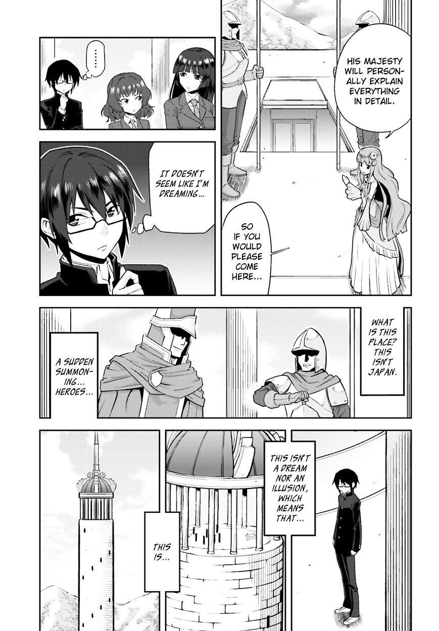 Konjiki No Moji Tsukai - Yuusha Yonin Ni Makikomareta Unique Cheat Chapter 1 - Page 9 in English