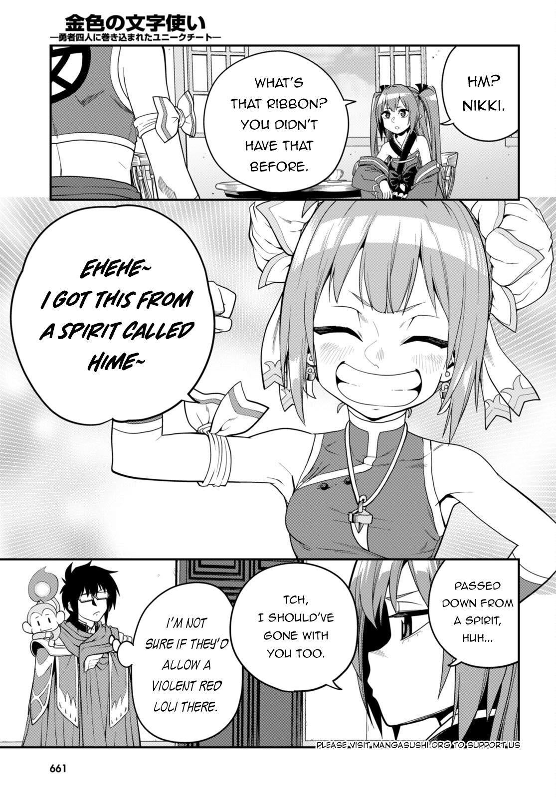 Konjiki No Moji Tsukai - Yuusha Yonin Ni Makikomareta Unique Cheat Chapter 108 - Page 5 in English