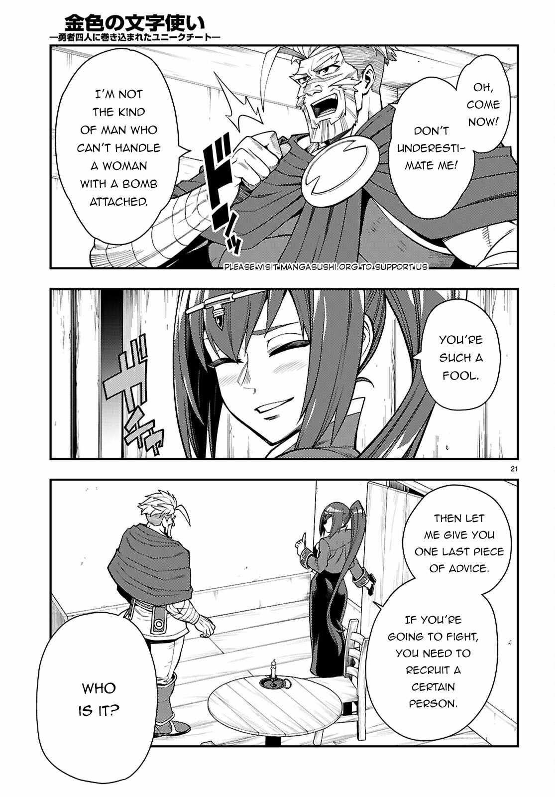 Konjiki No Moji Tsukai - Yuusha Yonin Ni Makikomareta Unique Cheat Chapter 115 - Page 21 in English