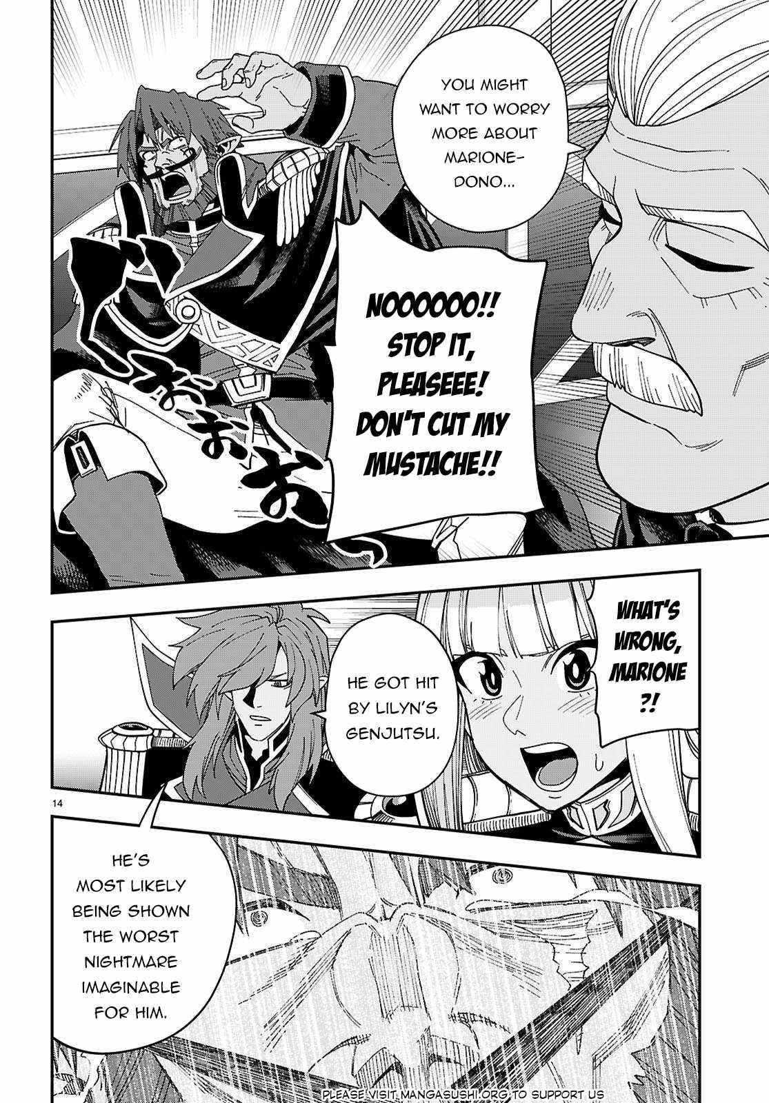 Konjiki No Moji Tsukai - Yuusha Yonin Ni Makikomareta Unique Cheat Chapter 119 - Page 16 in English