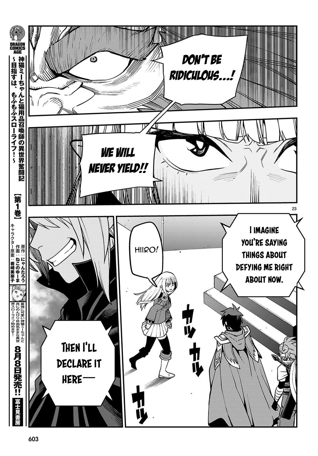 Konjiki No Moji Tsukai - Yuusha Yonin Ni Makikomareta Unique Cheat Chapter 121 - Page 22 in English