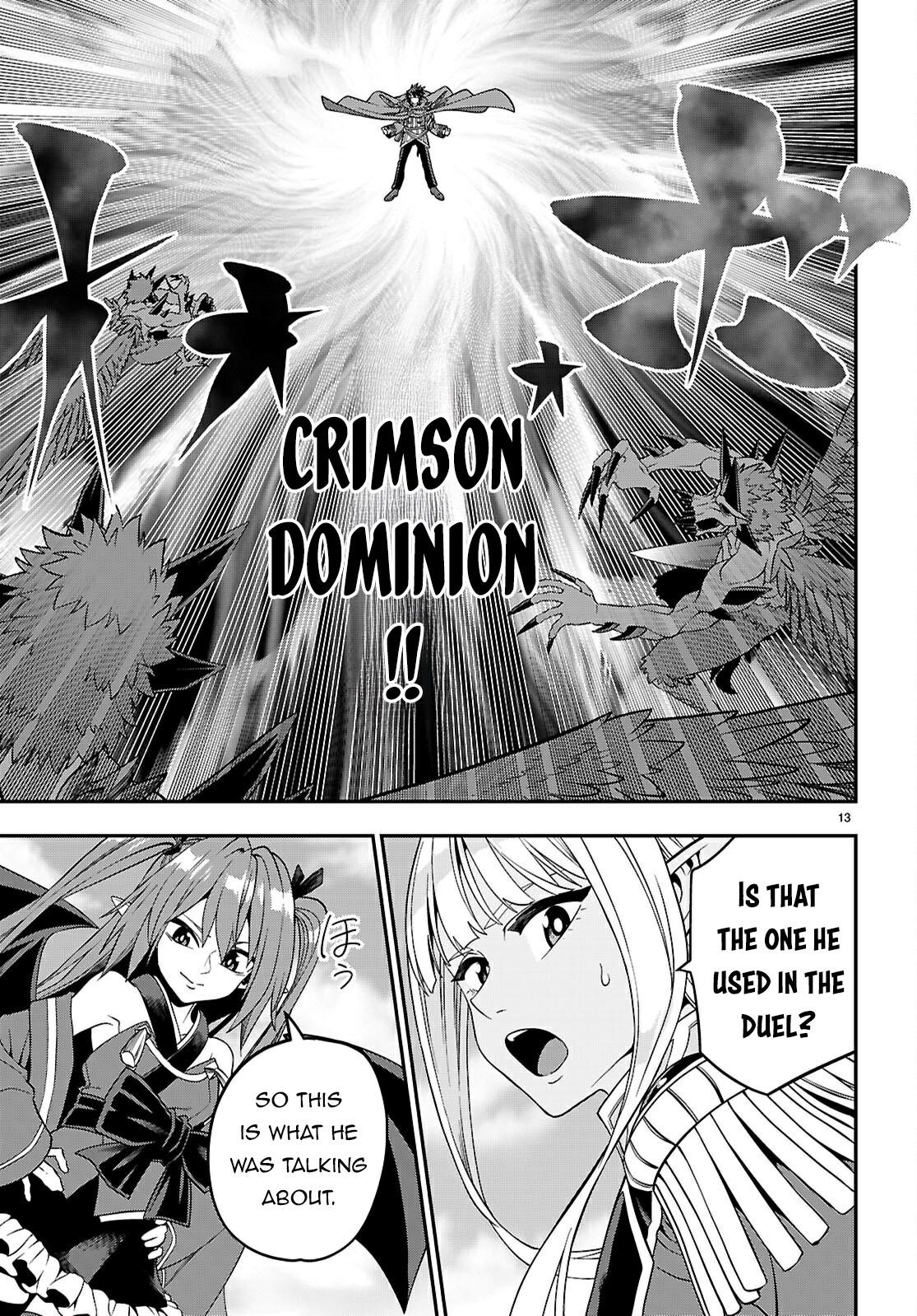 Konjiki No Moji Tsukai - Yuusha Yonin Ni Makikomareta Unique Cheat Chapter 122 - Page 13 in English