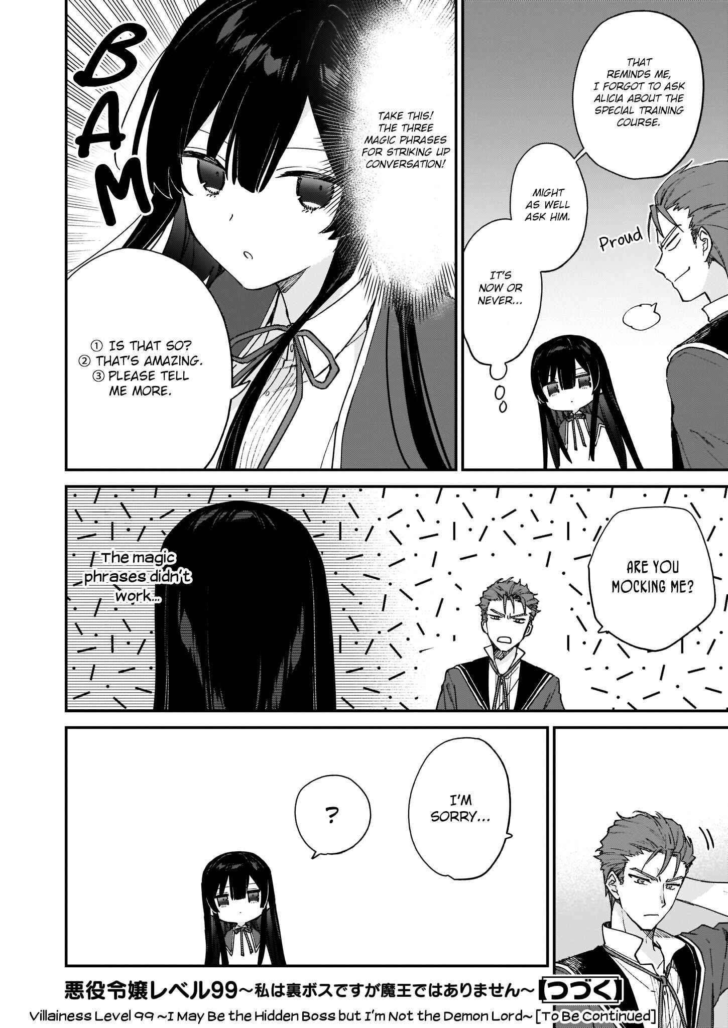 Villainess Level 99 ~I May Be The Hidden Boss But I’m Not The Demon Lord~ Chapter 10.1 - Page 12 in English