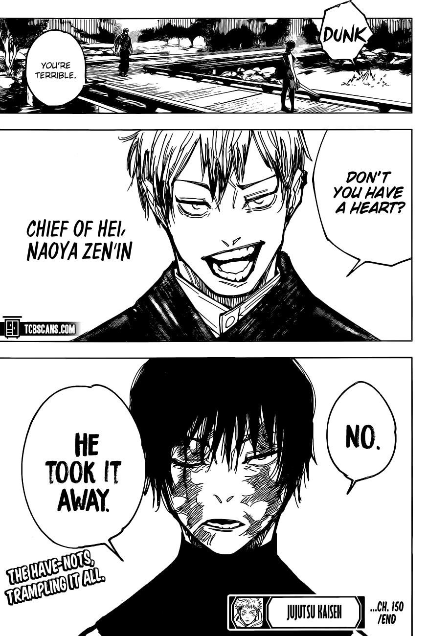 JUJUTSU KAISEN Chapter 150 - Page 21 in English