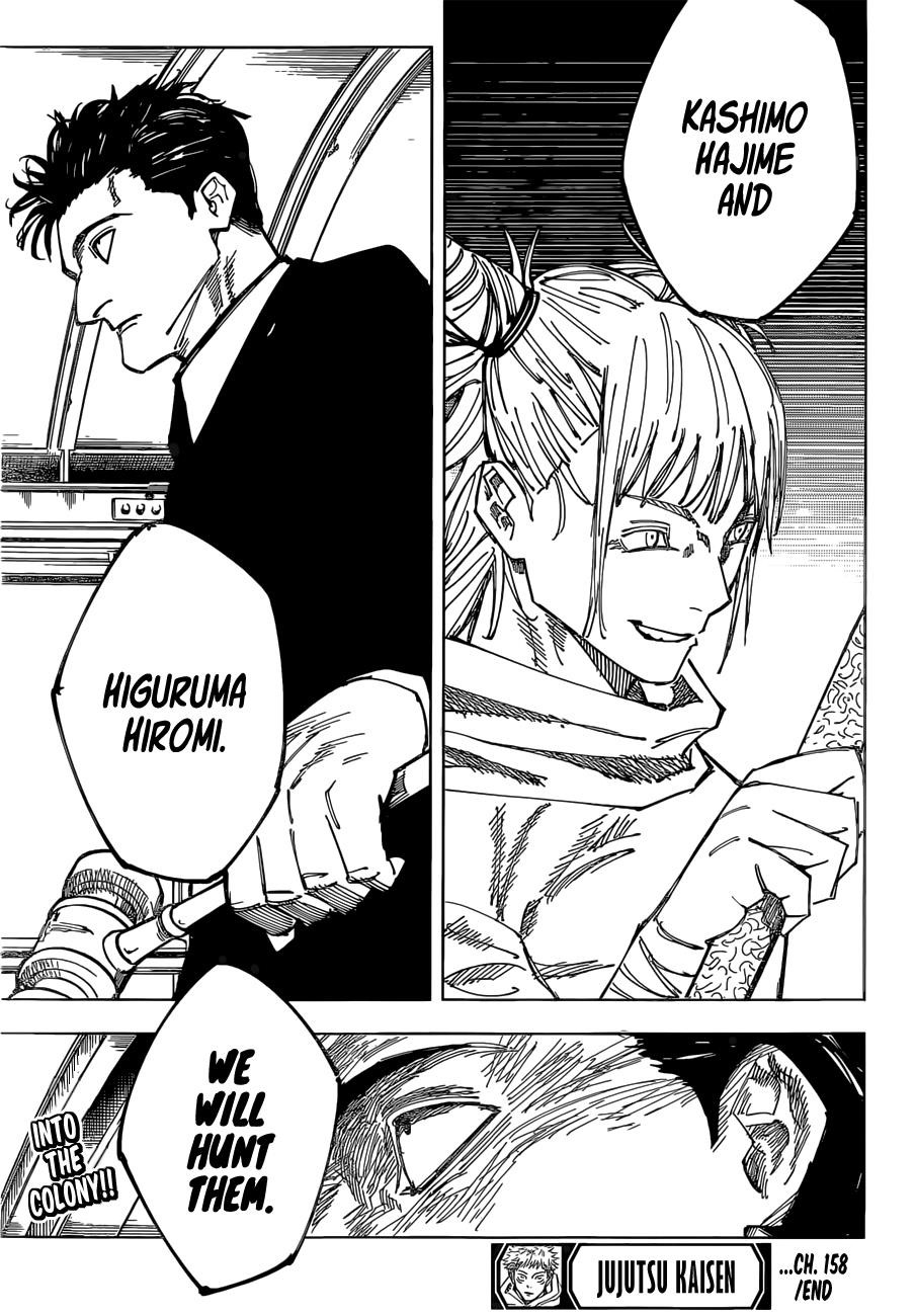 JUJUTSU KAISEN Chapter 158 - Page 19 in English