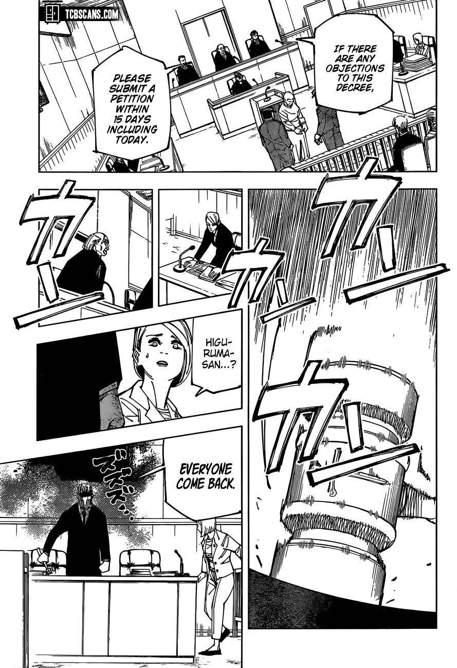 JUJUTSU KAISEN Chapter 159 - Page 17 in English