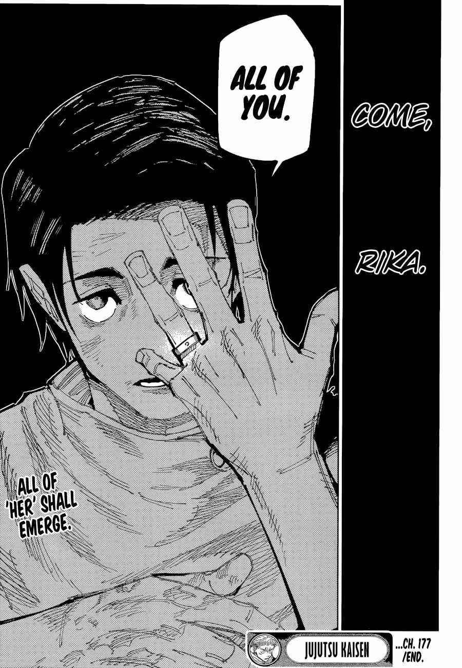 JUJUTSU KAISEN Chapter 177 - Page 17 in English
