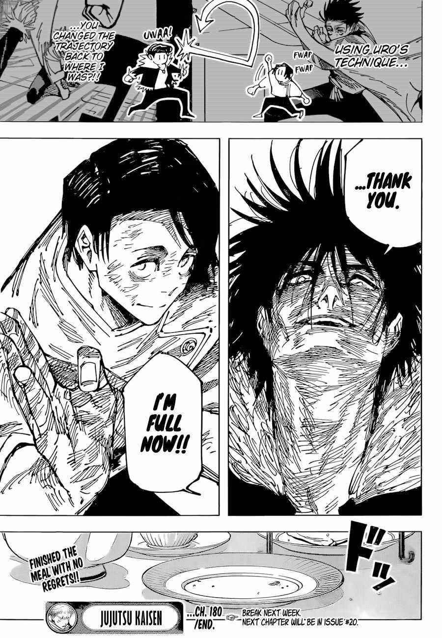 JUJUTSU KAISEN Chapter 180 - Page 16 in English