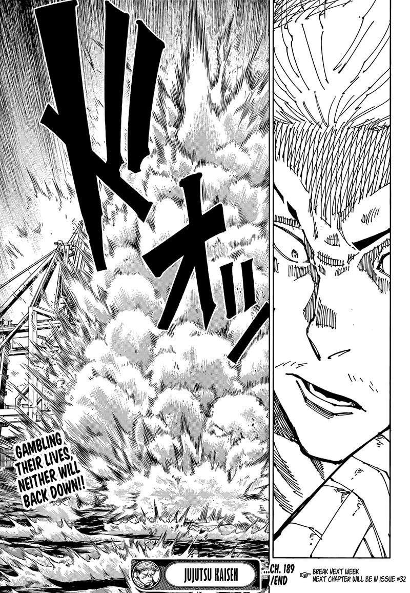 JUJUTSU KAISEN Chapter 189 - Page 18 in English