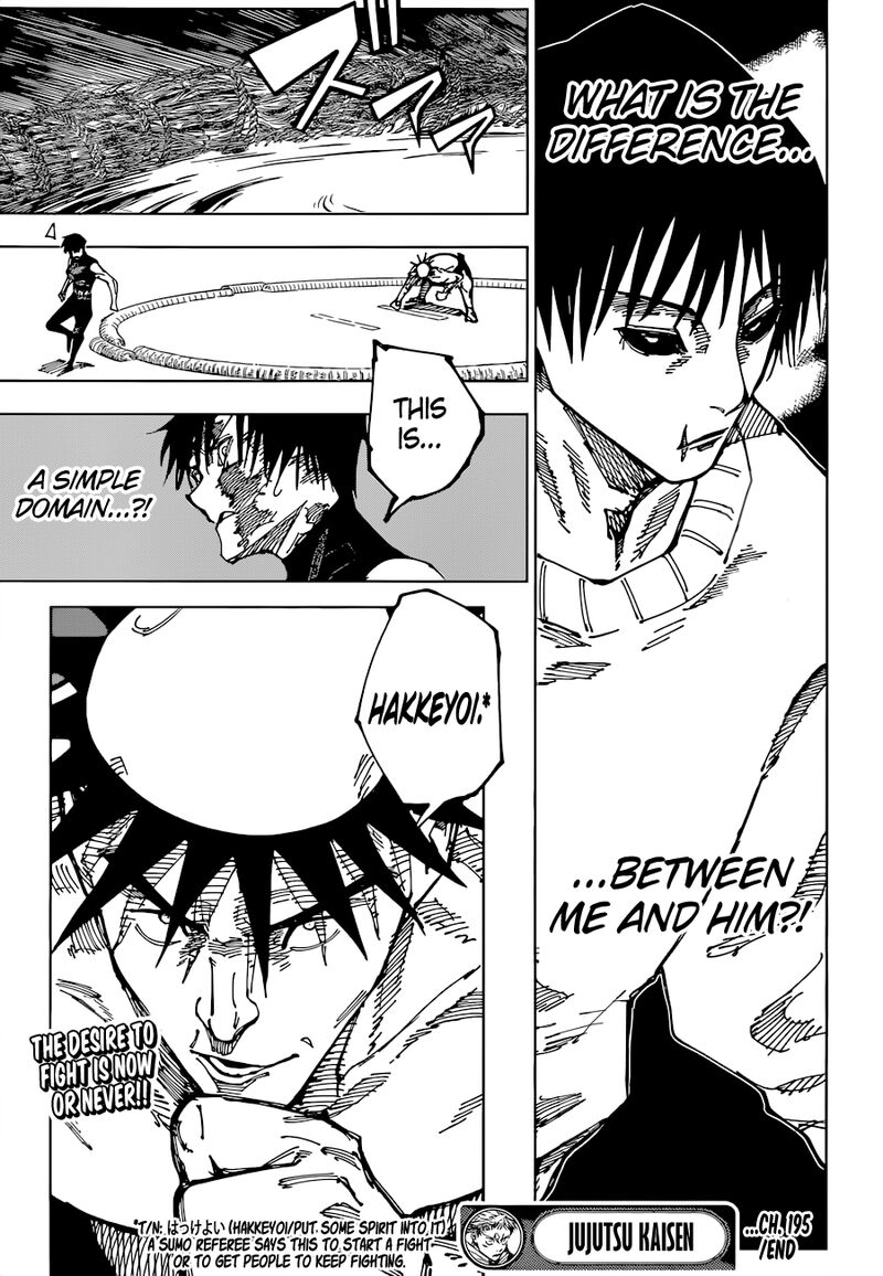 JUJUTSU KAISEN Chapter 195 - Page 19 in English