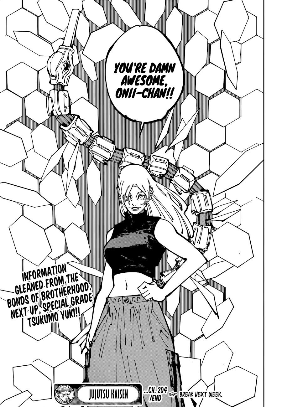 JUJUTSU KAISEN Chapter 204 - Page 18 in English