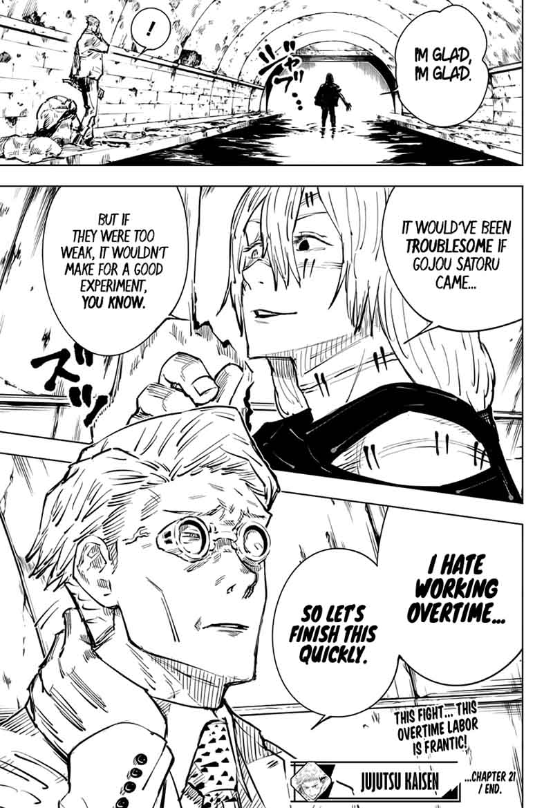 JUJUTSU KAISEN Chapter 21 - Page 19 in English