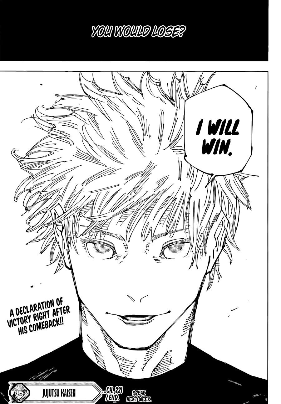 JUJUTSU KAISEN Chapter 221 - Page 18 in English