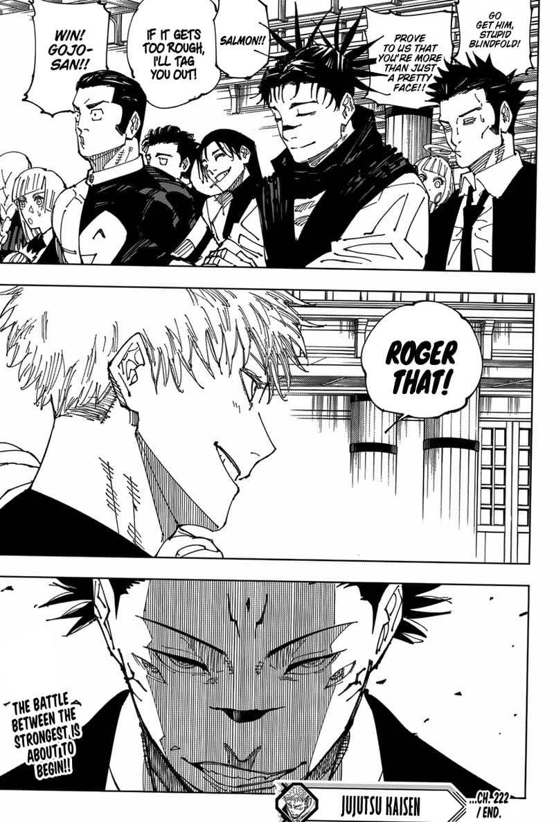 JUJUTSU KAISEN Chapter 222 - Page 19 in English