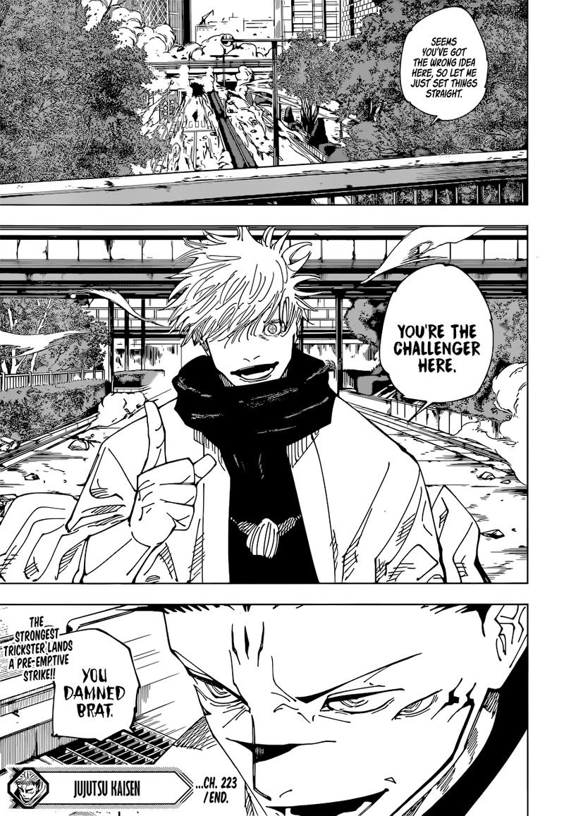 JUJUTSU KAISEN Chapter 223 - Page 17 in English