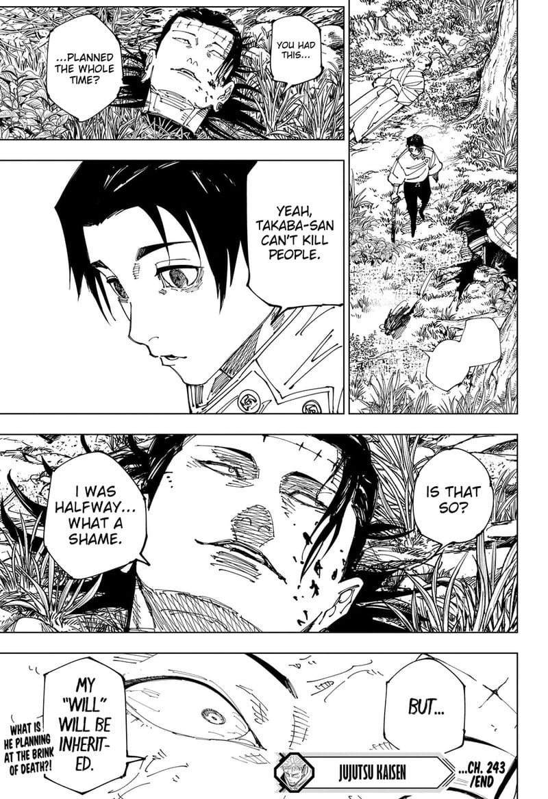 JUJUTSU KAISEN Chapter 243 - Page 17 in English