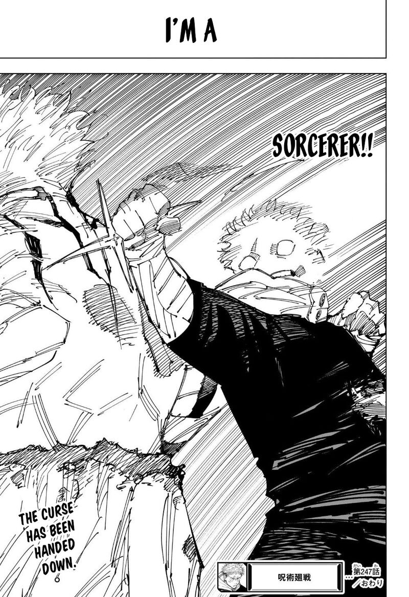 JUJUTSU KAISEN Chapter 247 - Page 19 in English