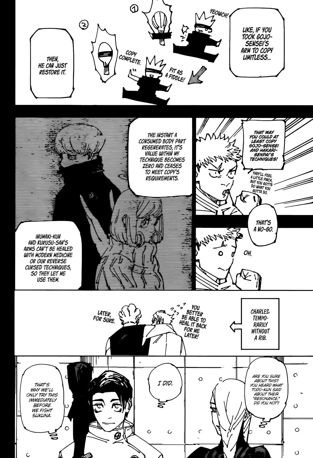 JUJUTSU KAISEN Chapter 267 - Page 6 in English