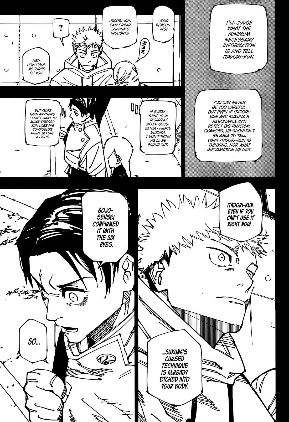 JUJUTSU KAISEN Chapter 267 - Page 7 in English