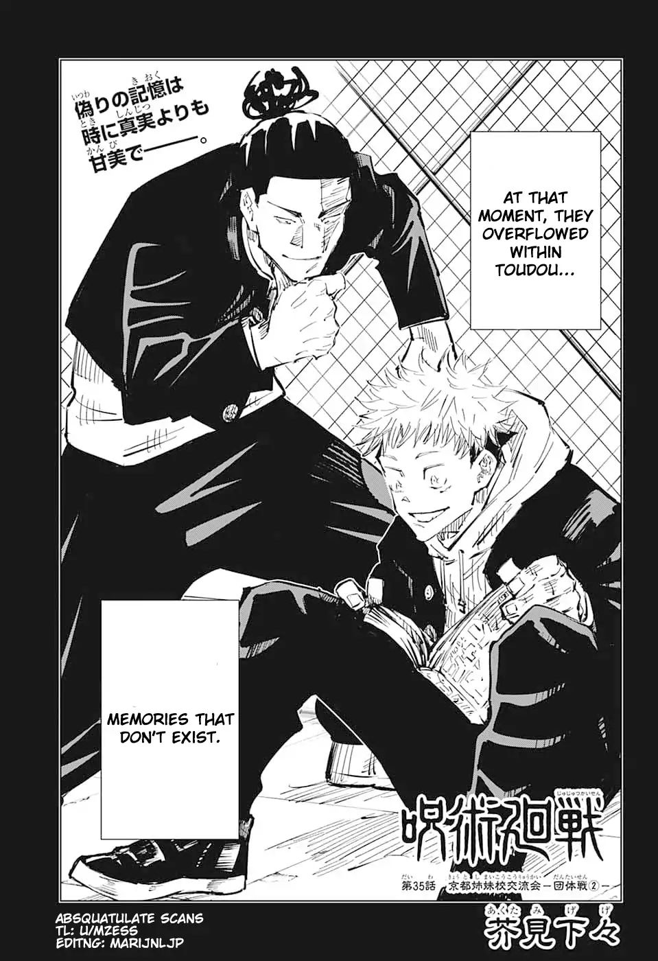 JUJUTSU KAISEN Chapter 35 - Page 3 in English