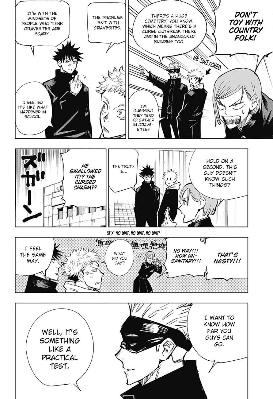JUJUTSU KAISEN Chapter 4 - Page 8 in English