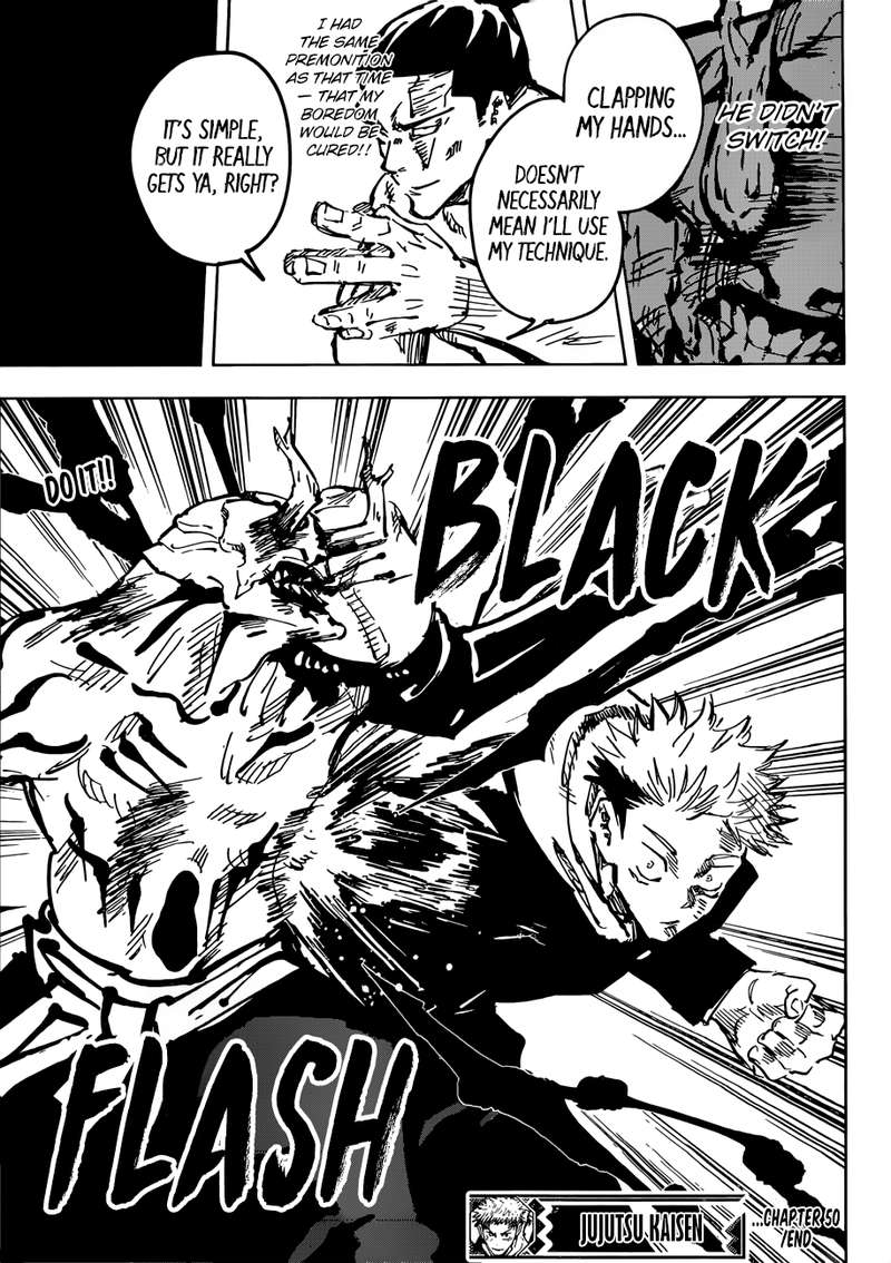JUJUTSU KAISEN Chapter 50 - Page 18 in English