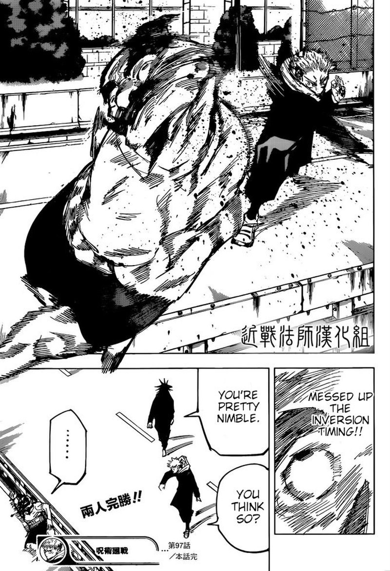 JUJUTSU KAISEN Chapter 97 - Page 18 in English